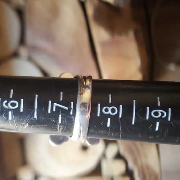 New Snowflake Obsidian 925 Silver Ring. - Picture 8 of 8